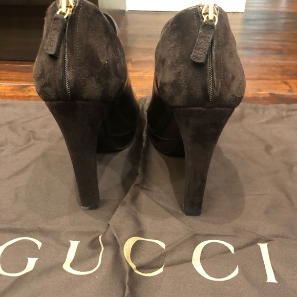Gucci Suede and Leather booties - Picture 3 of 4